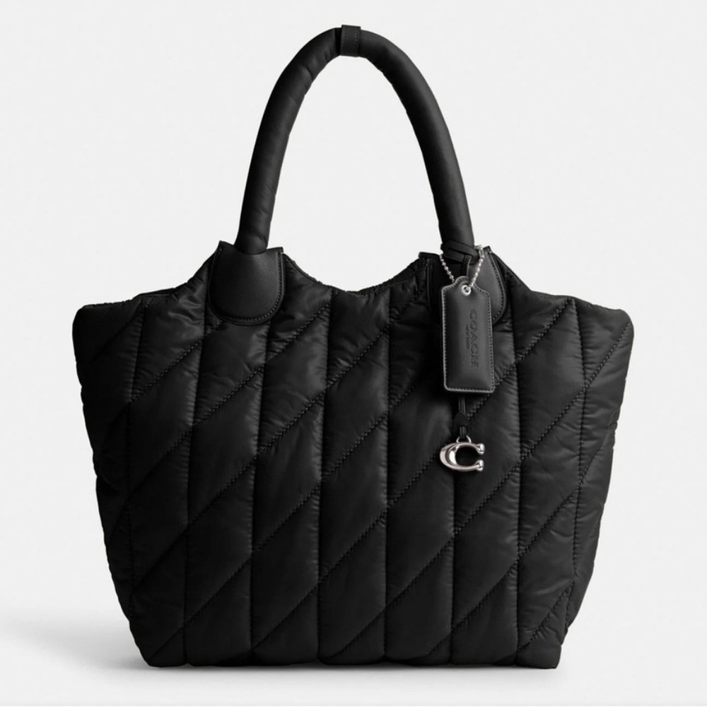 Coach Black Quilted Tote Bag